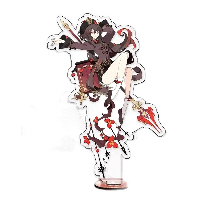 Anime Genshin Impact Stand Acrylic Figure Xiao Ganyu Hutao Kamisato Ayaka Beelzebul Model Plate Desk Decor Fans Collection Gifts