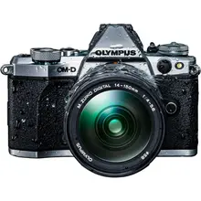 Цифровой фотоаппарат Olympus OM-D E-M5 Mark II Mirrorless Micro Four Thirds с комплектом объективов 14-150 мм f/4-5,6(серебристый