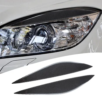 

Carbon Fiber Headlight Lid Cover For Benz C Class W204 2007-2013 Replacement Car