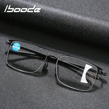 

iboode Progressive Reading Glasses Men Women Multifocal Ultralight Metal Reading Presbyopic Glasses Unisex +1.0 1.5 2.0 2.5 3.0