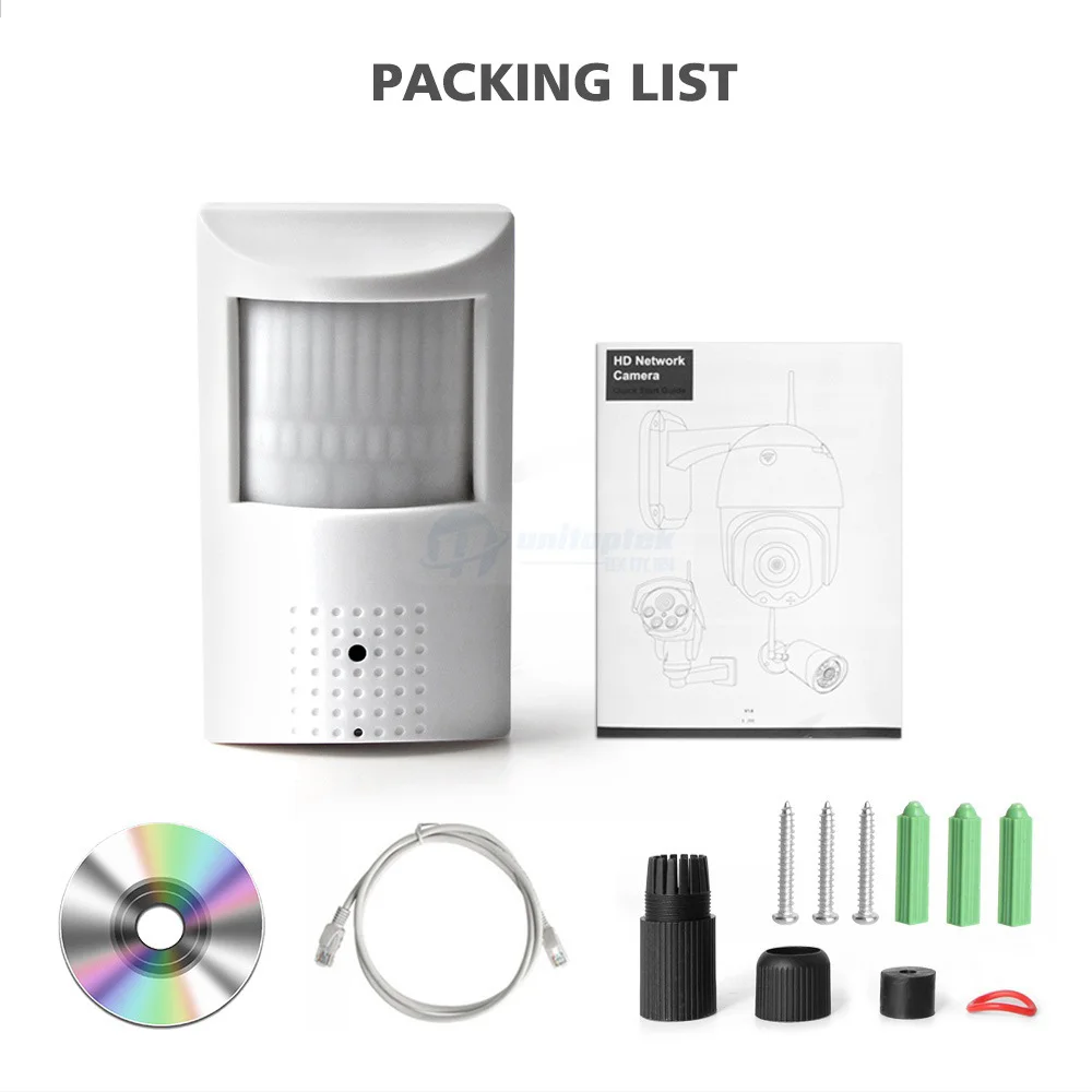 Wi Fi IP камера 1080P 5MP PIR стиль Крытый TF слот проводная и беспроводная Onvif с невидимым