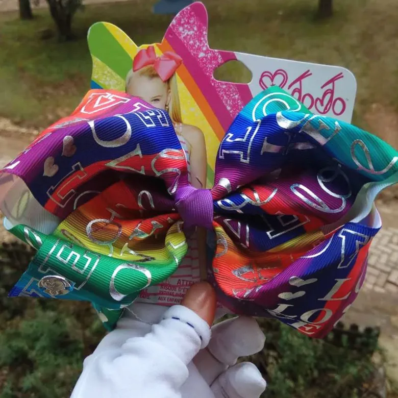 Европа и Америка стиль JOJO Unicorn серия 8 дюймов лента в рубчик печать заколки Лидер продаж