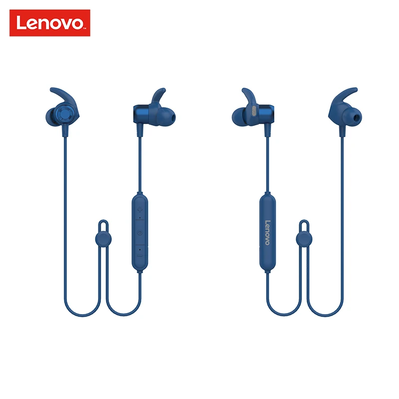 Lenovo HE16 Беспроводные спортивные стереонаушники Bluetooth 5,0 с защитой от пота, наушники с глубоким басом и микрофоном, наушники для тренировок и бега