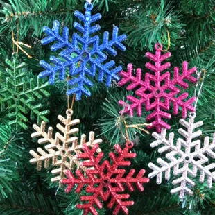 Christmas Decoration Snowflake Wire Wound Plastic Snowflake Christmas Showcase Shopping Mall Decoration White Snowflake