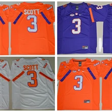 Новейший, стилизованный, Clemson Tigers Artavis Scott для мужчин Настоящее фото Джерси