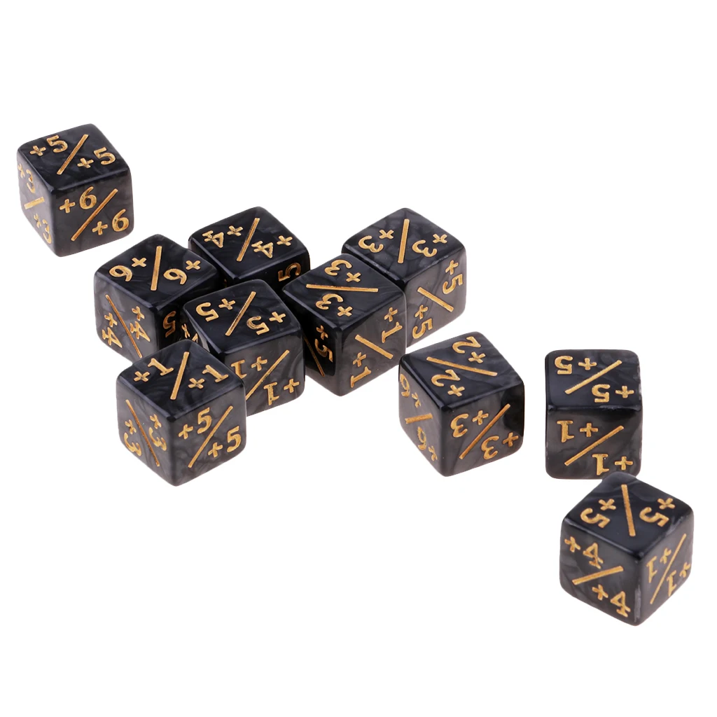  Math Learning Educational  TRPG D&D Board Dice Game 6-side Fractional Dice Family D6 Dices