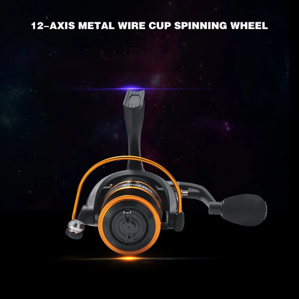 Spinning Reels Light Weight Ultra Smooth Powerful Spinning Fishing Reels DM4000 #4C04 (7)