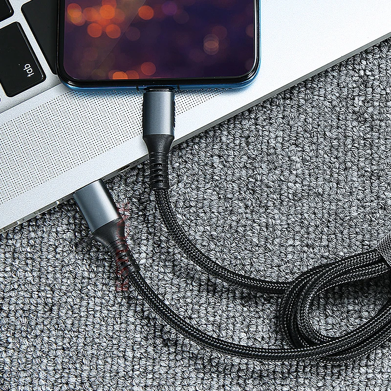 Кабель KSTUCNE usb type-C для Redmi K20 Note 7 Pro Quick Charge 3,0 кабель type-C для samsung S9 USB-C