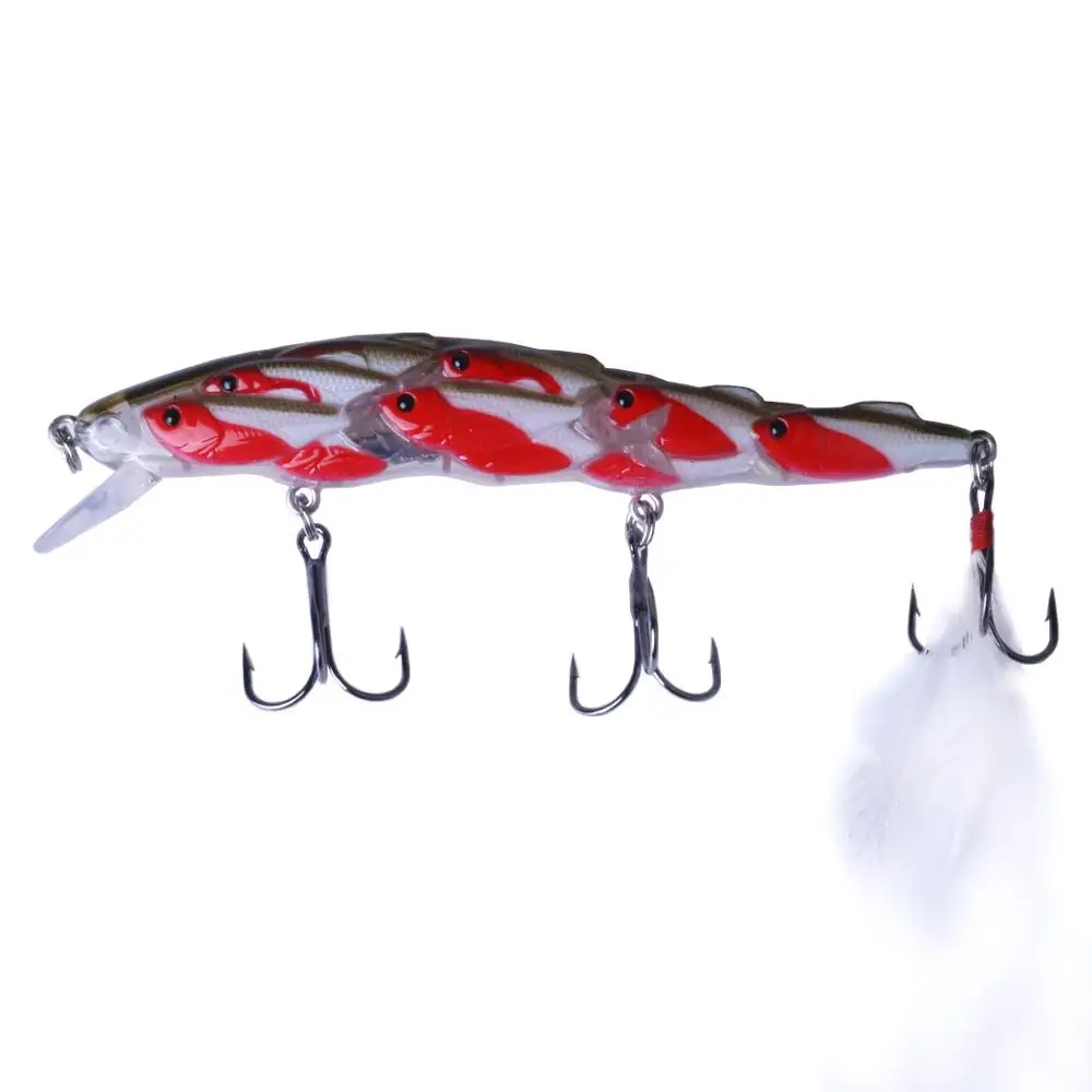  1pcs/Winter fishing lure lifelike Top waters hard bait 11.5cm/15g Artificial crank bait Rotate Swim