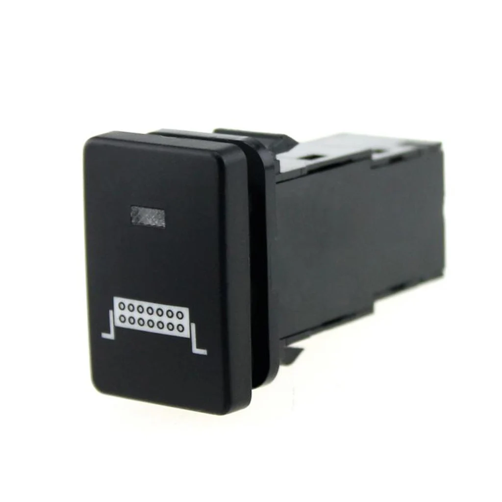 4 Pole 12V Push Button Switch With Blue LED Indicator Light For Toyota Camry