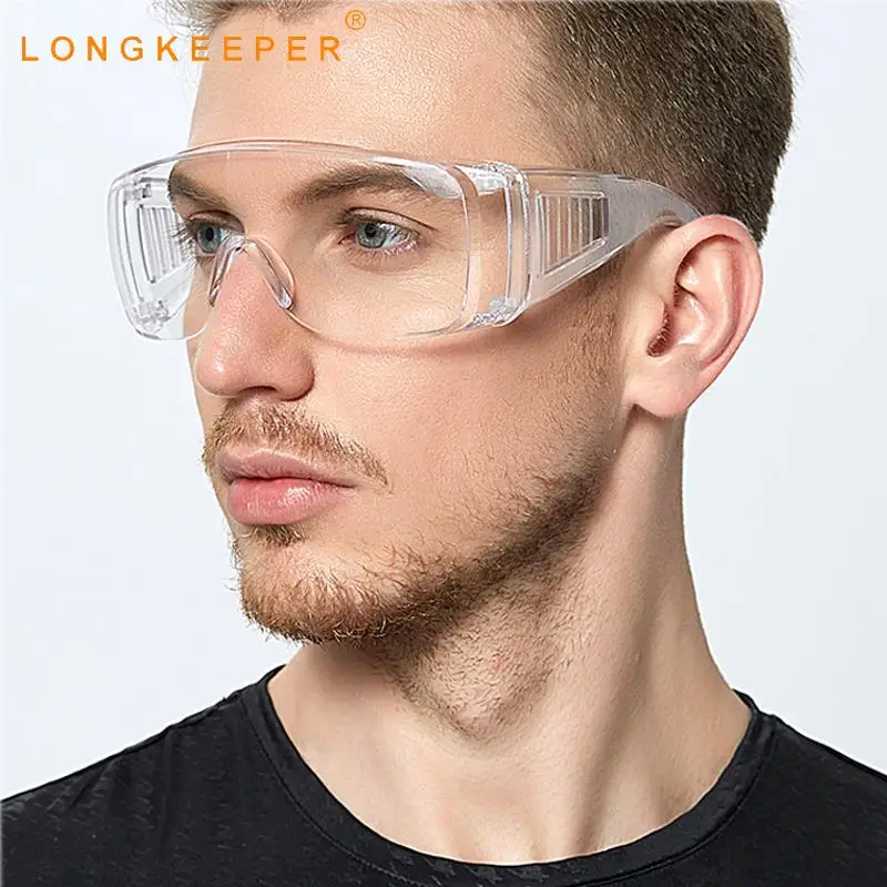 

New Safety Protective Goggles Transparent Windproof Anti-Splash Glasses Anti-fog Spectacles Eye Protection Working Eyewear 10PCS