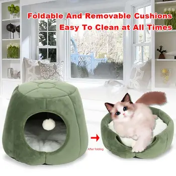 

Pet Nest PP Cotton Mat Comfortable Easy to Clean Folding and Detachable Cushion Keeping From the Cold