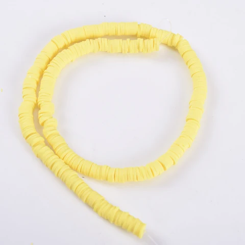 30 Colors 6mm Recyclable Polymer Clay Disc Spacer Beads Necklace Bracelet Handmade Loose Charms Beads For Jewelry Making