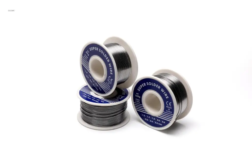 welding wire home depot 100g0.8mm 1.0mm tin rosin cored solder wire, used for electrical repair, IC repair brazing flux