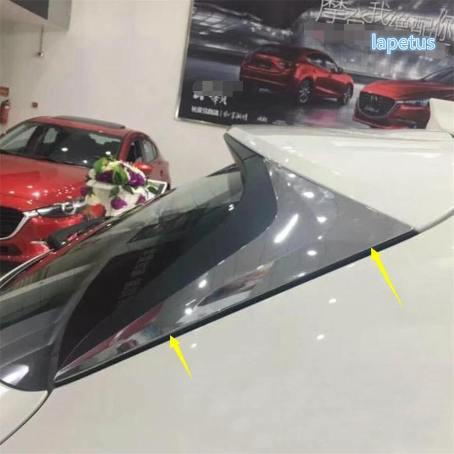 

Lapetus Trunk Tail Spoiler Side Rear Spoiler Decoration Panel Cover Trim Fit For Mazda CX-5 CX5 2017 2018 2019 2020 ABS Chrome