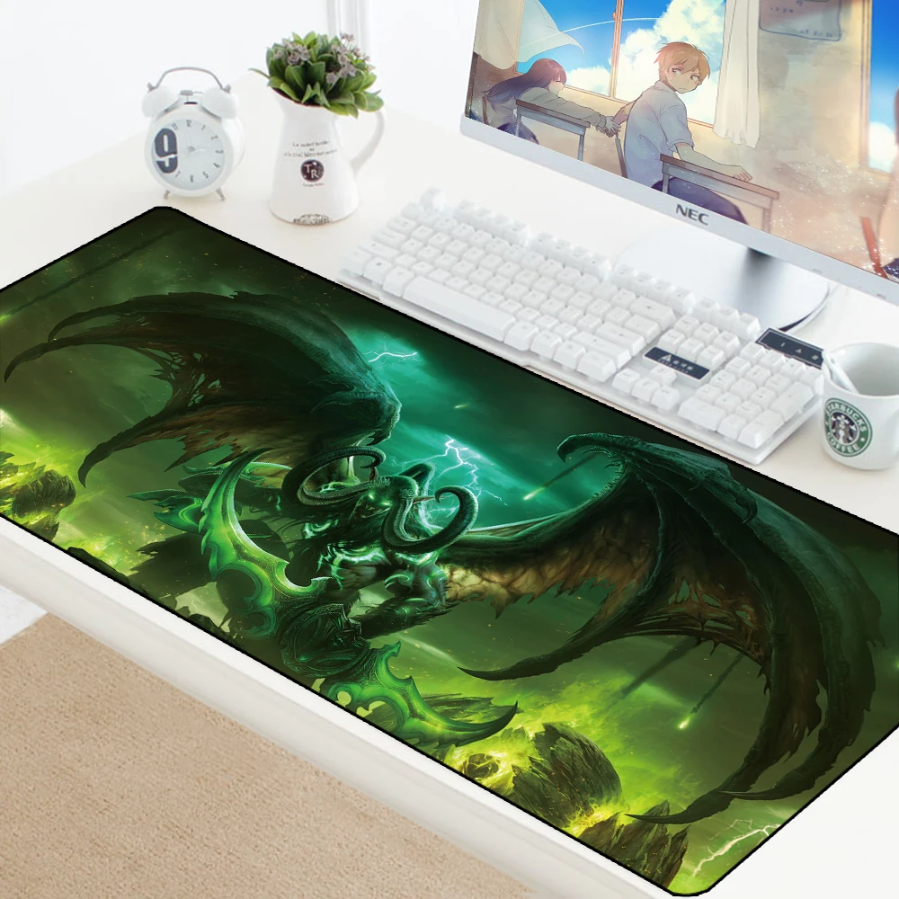 Игровой коврик для мыши World of Warcraft XL большой игровой ноутбука резиновый размер 70x30