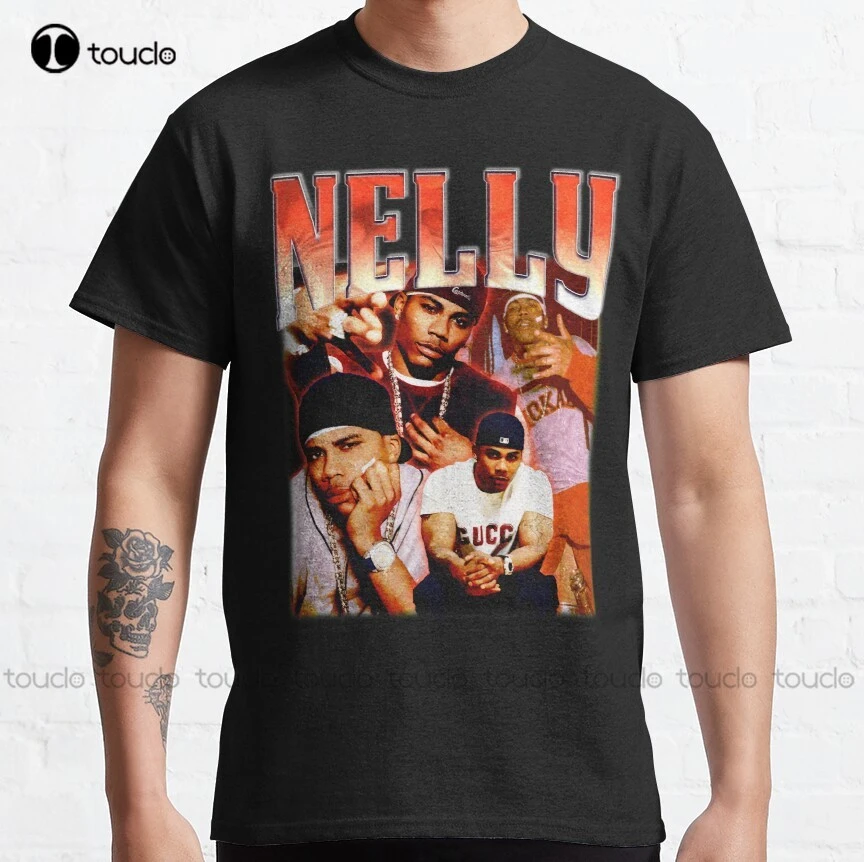 Nelly 90年代-レトロなヴィンテージTシャツ,クラシックなヒップホップスタイルのTシャツ,アニメ,10代のユニセックス,Xs-5Xl