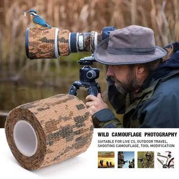4.5M Hunt Vermomming Hansaplast Camouflage Elastische Wrap Tape Zelfklevende Sport Protector Enkel Knie Vinger Arm Bandage