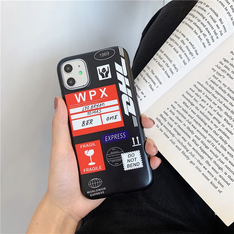 50th Express юбилейный выпуск DHL чехол для iPhone X XS MAX 11 Pro 7 8 6 plus роскошный военный мягкий прозрачный чехол - Цвет: 13