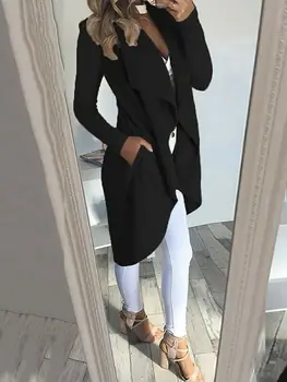 

Women's Autumn Winter Long Sleeve Cardigan Jacket Slim Casual Jacket Coat
