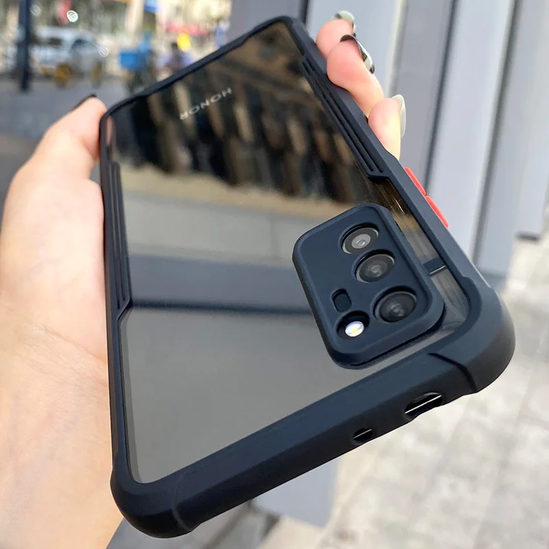 Funda de teléfono transparente con marco a prueba de golpes para HUAWEI, protector completo de lente transparente a prueba de golpes para Huawei P40 P30 Pro Lite, P 40 P30