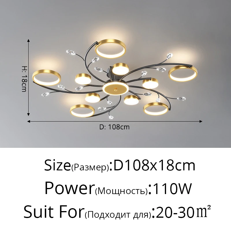 Modern Simplicity Led Chandelier For Living Room Bedroom Kitchen Study Room  Gold Home Indoor Lighting Decor Ceiling Chandeliers beaded chandelier Chandeliers