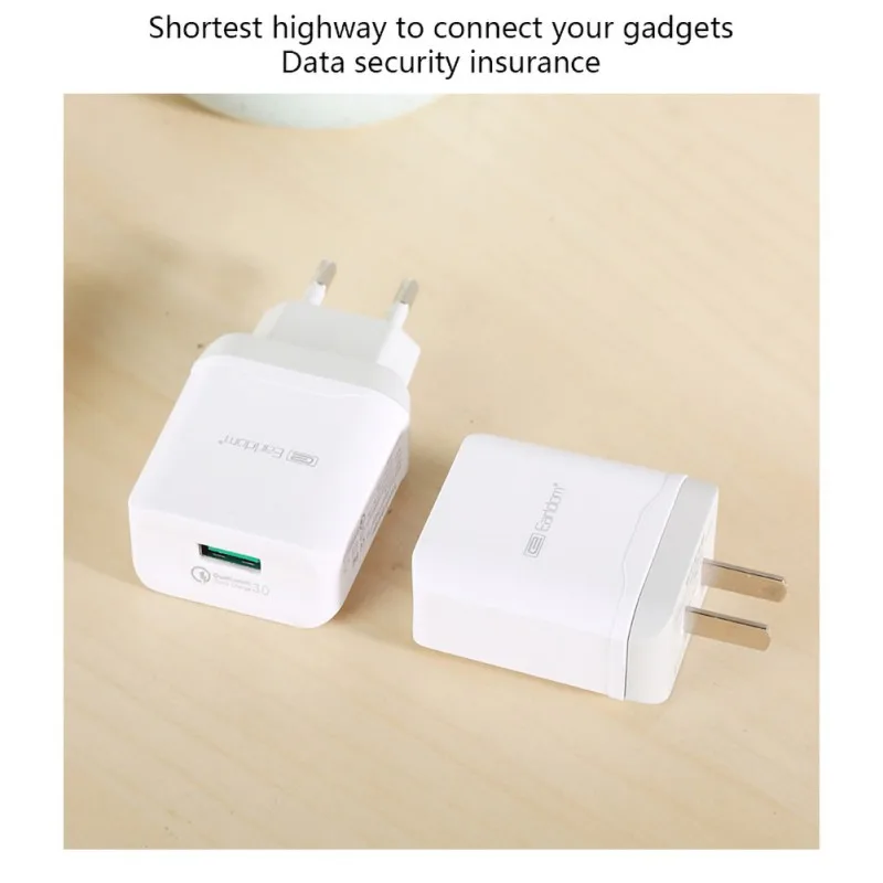 3,0 настенное зарядное устройство ЕС штепсельная вилка стандарта США USB телефон Быстрая Зарядка адаптер для путешествий