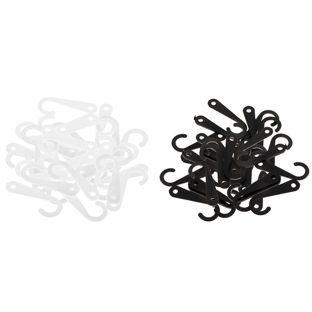 100 Pieces Plastic J Hooks Hanger for Socks Retail Clothes Display Hanger Accessories