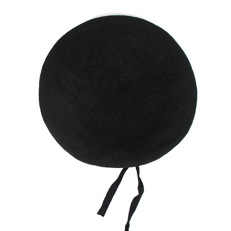 2019 new 1PC man 100% wool military beret Black red navy wool solid color army soldier tactical beret cap hat Apparel 2
