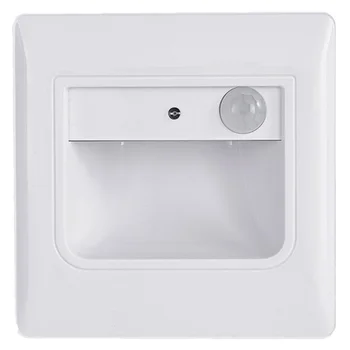 

Light-Operated Lamp Embedded Body Sensor LED Lamp Corridor Wall Show Window Light for Home Store (White Shell Warm Light)