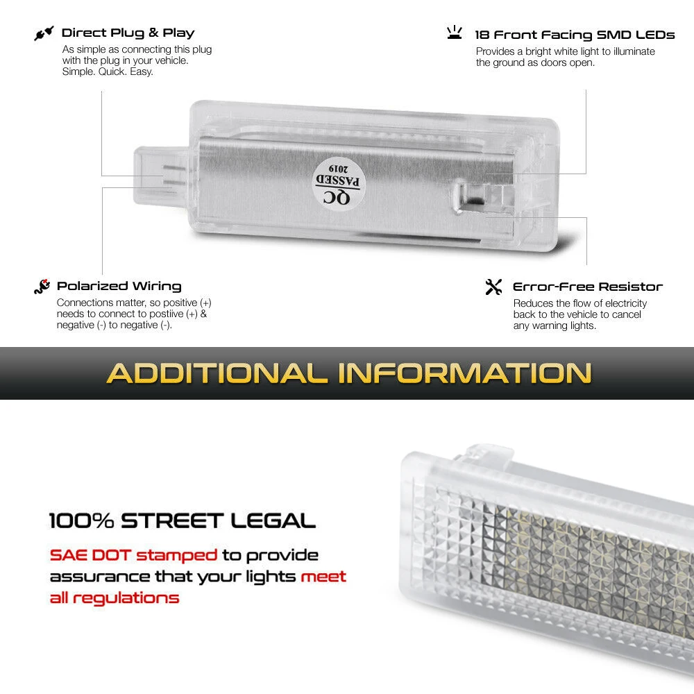 2Pc LED  ׸ Ƿ    Ʈ Ϲ Ʈũ ۷ ڽ  BMW M3 E90 E91 E92 E93 F30 F31 F34 F35 F80
