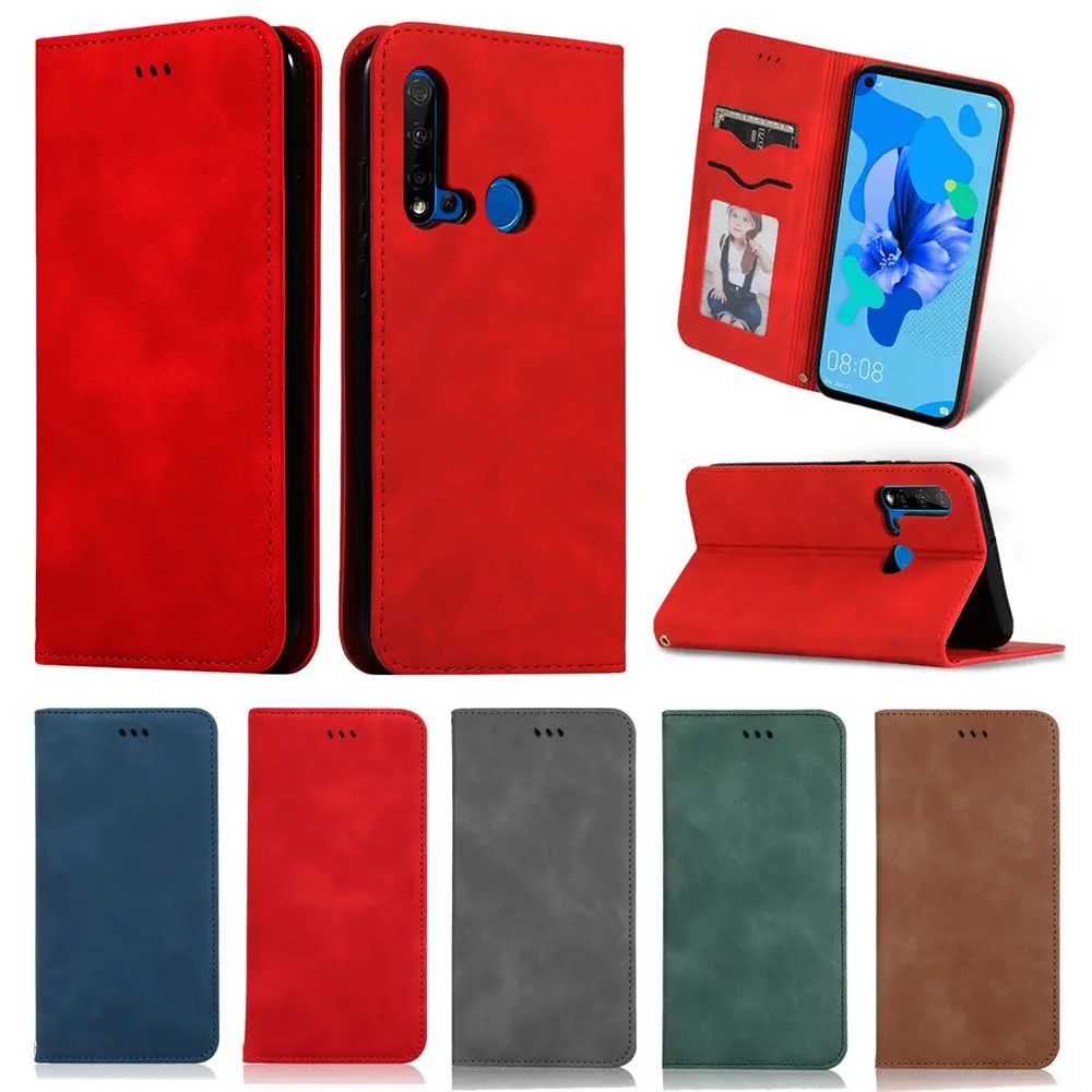 

For Huawei P20 Lite Nova 5i 5 Pro Honor 20 Pro 8X Max Case Retro Business Leather Back Case Phone Case Drop Protection Cover
