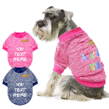 

Custom Dog Clothes Classical Pet Sweater Personalized Pet Name Sweaters French Bulldog Clothing for Small Medium Dogs XS-2XL