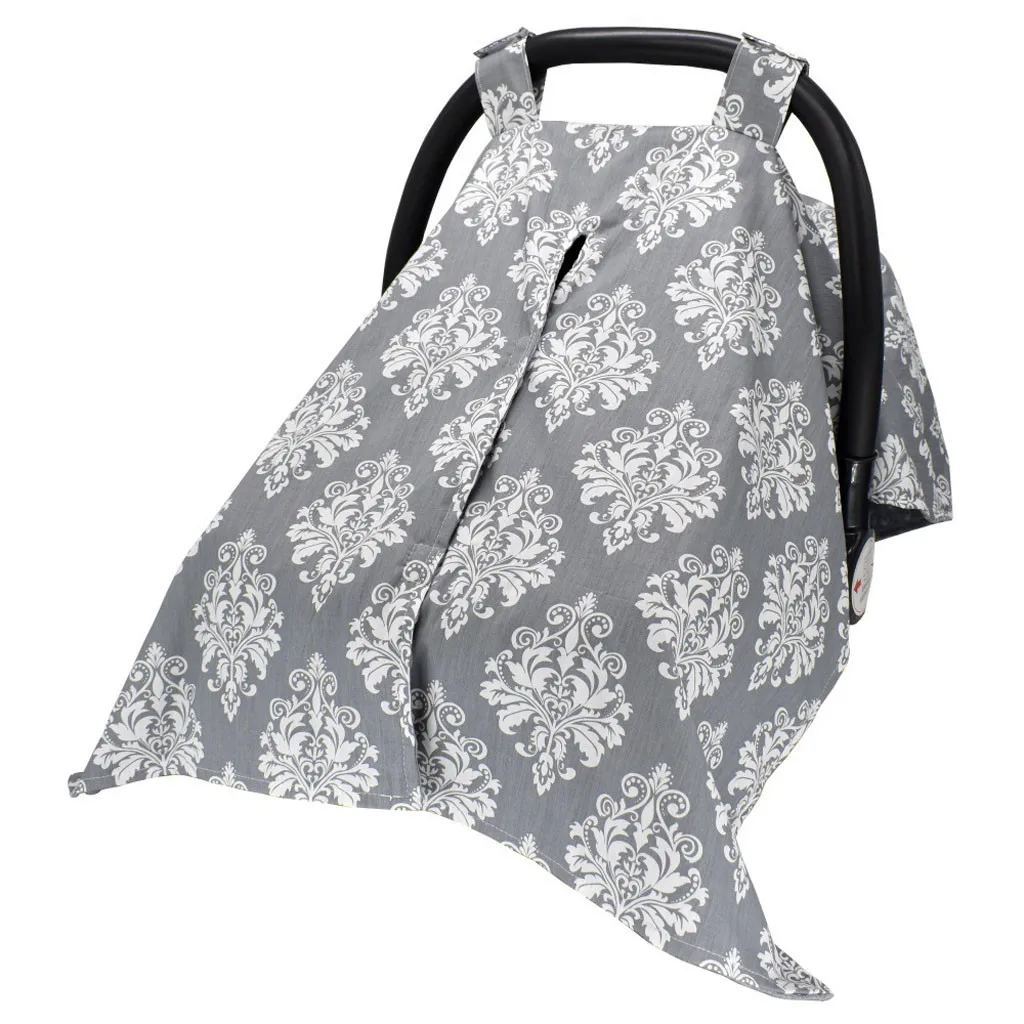 Thicken Carseat Canopy Stroller and Nursing Cover Large Infant Car Seat Canopy for Baby Shower Gift for Breastfeeding Mom#G4 - Цвет: C