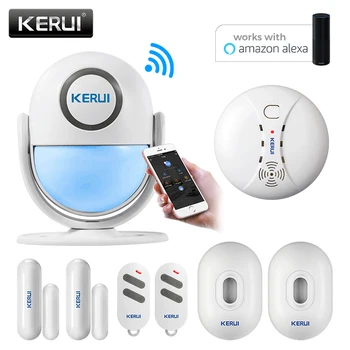 

KERUI WP7 PIR Motion Sensor Security Alarm Detector Anti-theft Sensor Motion Detector Wireless Security Alarm System DIY Kit