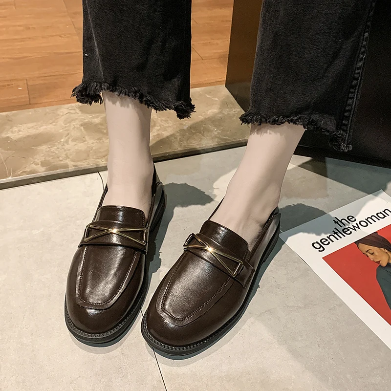 

Bow-Knot Women Shoes Autumn 2019 Fashion Women's Casual Female Sneakers Black Flats All-Match Oxfords Round Toe British Style