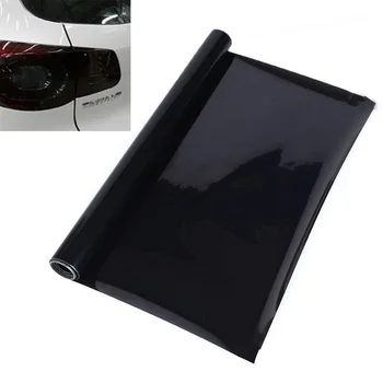 

Hot 1pc 30*60cm Dark Black Car Headlight Tail Fog Light Vinyl Tint Wrap Film Sheet for Cars SUV Trucks