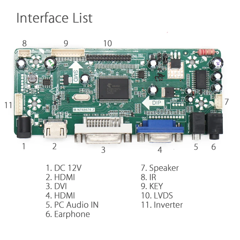 Yqwsyxl плата управления монитор комплект для B154EW08 LTN154AT01 LTN154AT07 HDMI+ DVI+ VGA ЖК-светодиодный экран управления Лер драйвер платы