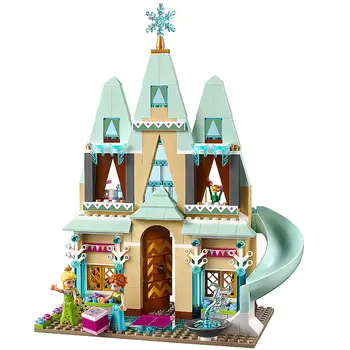 

Friends Model Compatible lepining Friends Princess 41068 Arendelle Castle Celebration Building Blocks Bricks Toys For Child