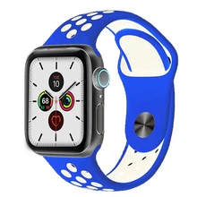 Спортивный ремешок для часов для apple watch группа 4 5 44 мм 40 мм correas, 42 мм, 38 мм, версия наручных часов iwatch, браслет series 5/4/3/2/1 силиконовый ремешок для часов с резиновой лентой