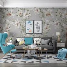 Профессиональные пользовательские Обои фреска современный минималистский весь дом задний план стены небольшой свежий спальня стены