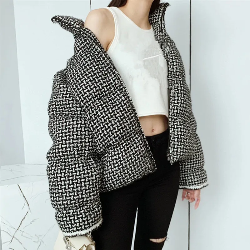 Runway Women 2021 Fashion Stand Collar 