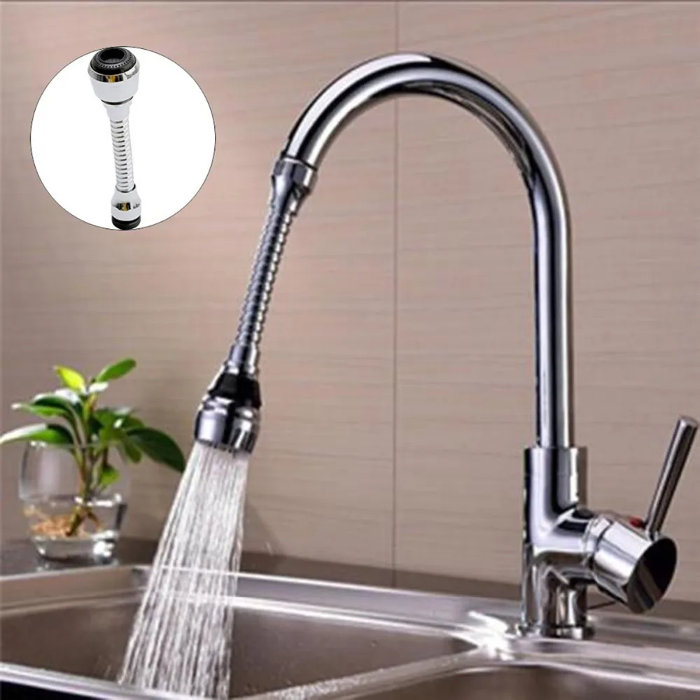

360 Degree Flexible Faucet Nozzle Rotatable Water Saving Faucet Sprayer Aerator Water Diffuser Strainer Filter Bubbler Swivel