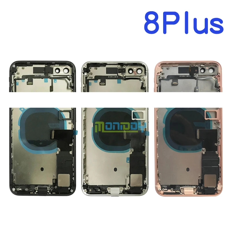 US $128.80 510Pcs For iphone X 8G 8 Plus XR XS MAX Battery Back Cover Middle Chassis Frame Full Housing Assembly Door Rear with Flex Cable