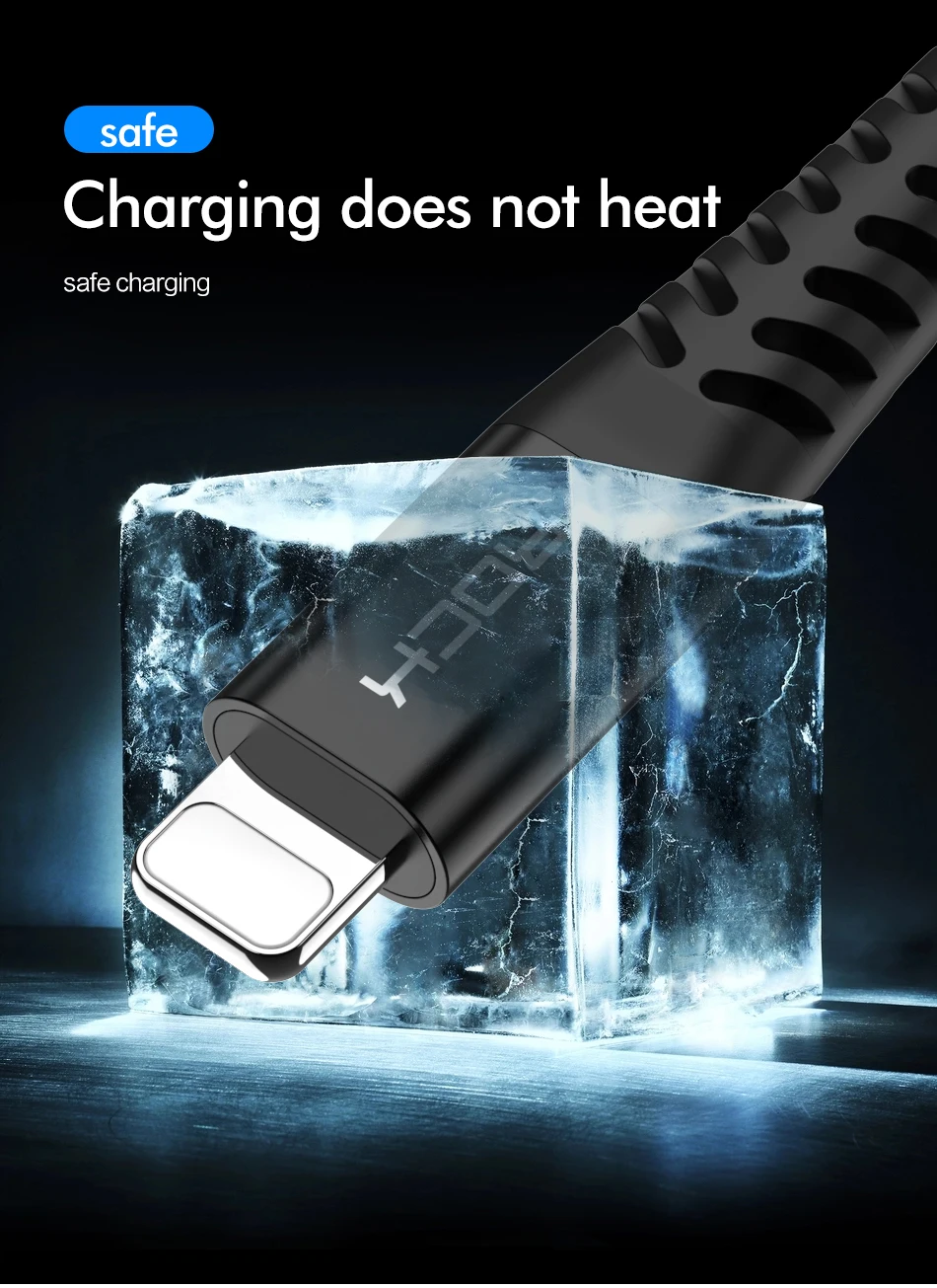 ROCK Быстрая зарядка USB кабель для iPhone 11 Pro Max Xs Xr X 8 7 6 plus 6s plus ipad кабели зарядного устройства для мобильного телефона кабель для передачи данных