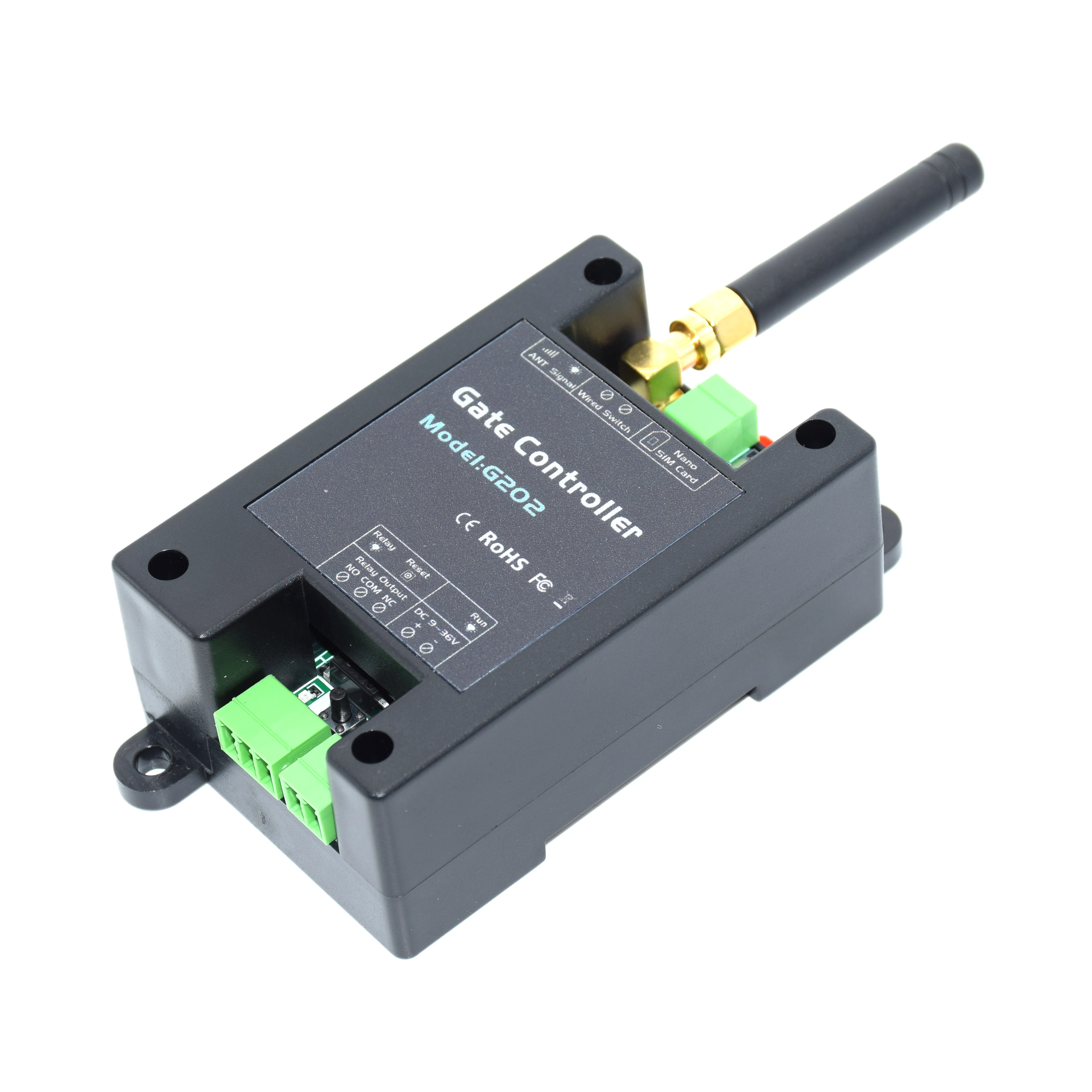 4G LTE 2G GSM SMS Smart Remote Relay Switch Controller Standard DIN-rail Mounting Gate Opener