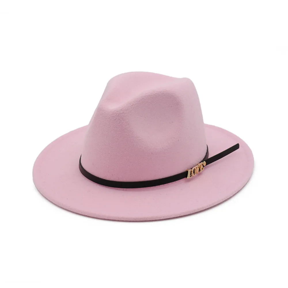 Женская Мужская шерстяная шляпа Fedora широкая шляпа джентльмен шляпа элегантная женская шапка на осень зиму