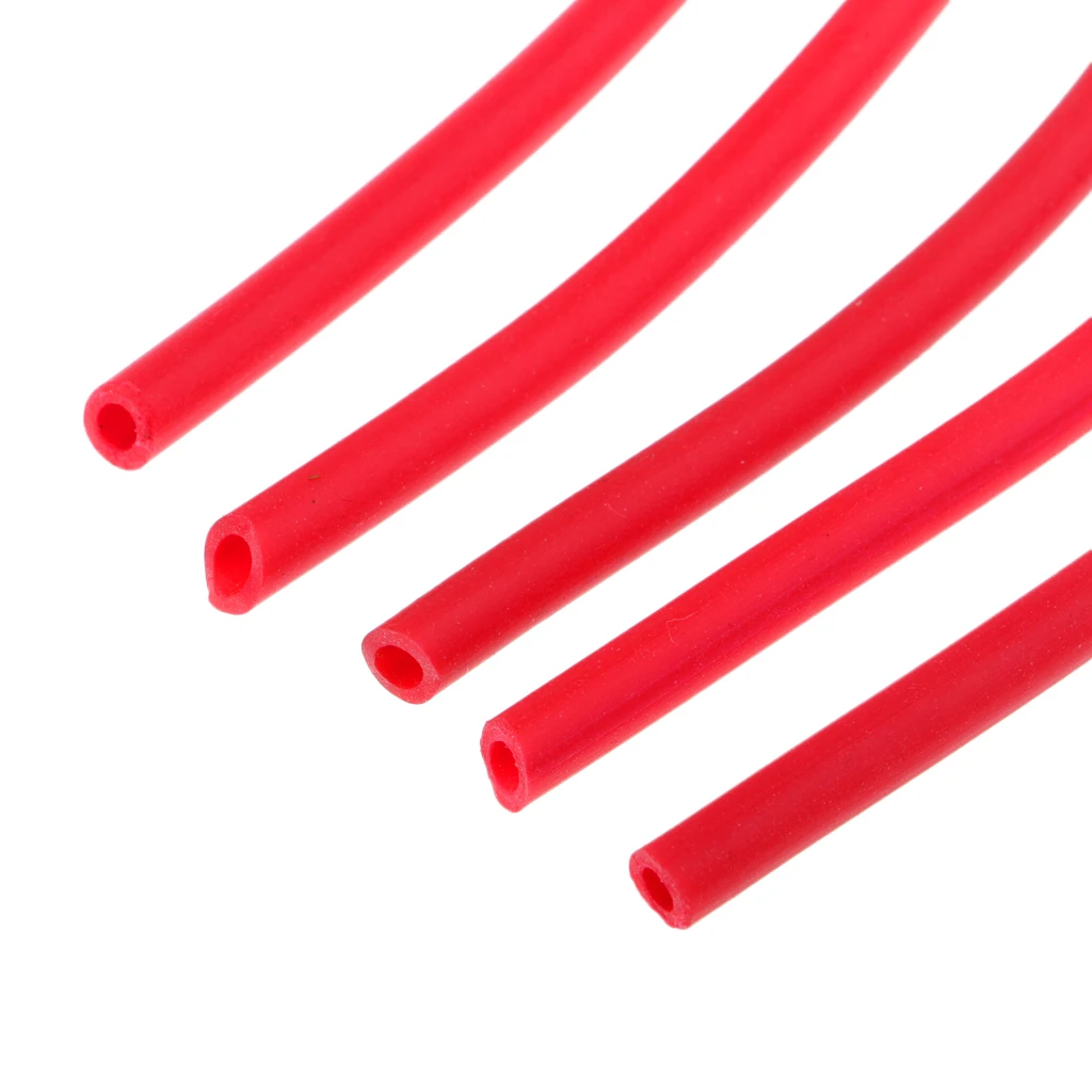 5Pcs 38.5cm Silicone Tube Hair Rigs Deep Drop Fly Tying Material Nymph Worm Skin Fishing Rig Sleeve Fishing Tackles