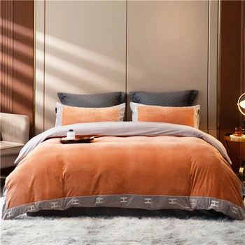 

GXC Fashion Brand Bedding Set Winter Thick Bed Linen Set Include Duvet Cover Bed Sheet Pillowcase Twin Full Queen King Size