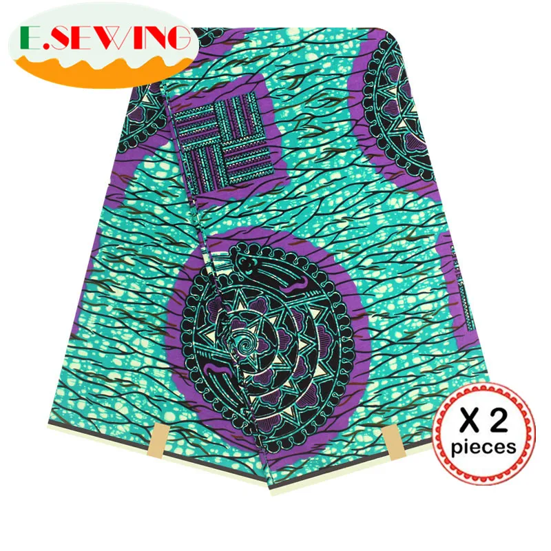 Африканская восковая ткань с принтом Анкара для шитья Анкара африканская ткань 12 ярдов нигерийская хлопковая ткань Гана для платья 81027